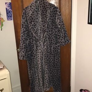 Cheetah print robe